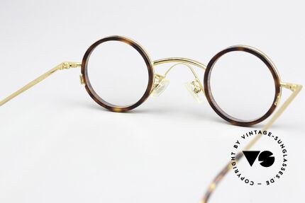 Christian Roth 2408 Runde Brille Im Bauhaus Stil, ungetragen, 1994; Meisterstück für Design-Liebhaber, Passend für Herren und Damen