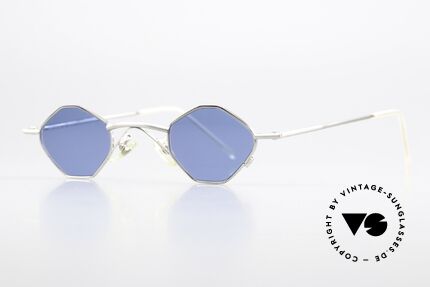 Christian Roth 2402 Achteck Sonnenbrille Silber, kleine Metallbrille: Glashöhe 29mm, Glasbreite 37mm, Passend für Herren und Damen