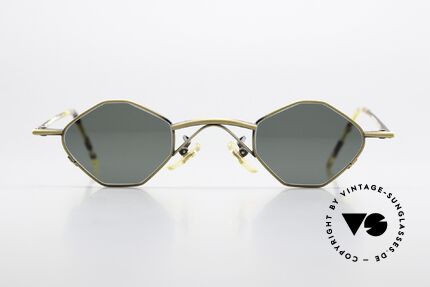 Christian Roth 2402 Achteck Rahmen Antik Gold, sehr interessante vintage Sonnenbrille in antik gold, Passend für Herren und Damen