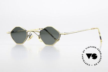 Christian Roth 2402 Achteck Rahmen Antik Gold, kleine Metallbrille: Glashöhe 29mm, Glasbreite 37mm, Passend für Herren und Damen