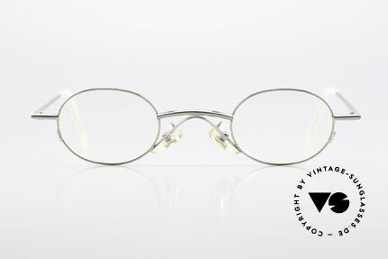 Christian Roth 2400 Kleine Ovale Brillenfassung, Brillengestell: "silber glänzend" & "mattsilber", Passend für Herren und Damen