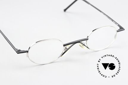 Christian Roth 2400 Kleine Ovale 90er Brille, puristisch, reduziert = Rahmendesign: Bauhaus Stil, Passend für Herren und Damen