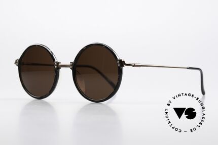 Jean Paul Gaultier 55-7261 Runde 90er Designerbrille, Rahmenteile sind hochwertig vernietet; Top-Qualität, Passend für Herren und Damen