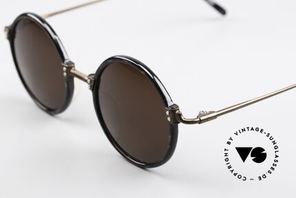 Jean Paul Gaultier 55-7261 Runde 90er Designerbrille, interessante Farbe in kupfer/braun; in Größe 46-19, Passend für Herren und Damen