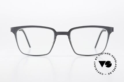 Lindberg 9627 Strip Titanium Markante Designerbrille, unisex Mod. 9627, Gr. 49/20, col U16 (grau / anthrazit), Passend für Herren und Damen