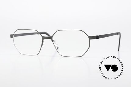 Lindberg 9634 Strip Titanium Achteckige Titanium Brille Details