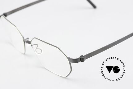 Lindberg 9634 Strip Titanium Achteckige Titanium Brille, stilvolle Damenbrille oder Herrenbrille gleichermaßen, Passend für Herren und Damen