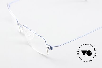 Lindberg Flemming Air Titan Rim Eckige Titaniumbrille Unisex, extrem stabile Fassung, flexibel & elastisch, und nur 3g, Passend für Herren und Damen