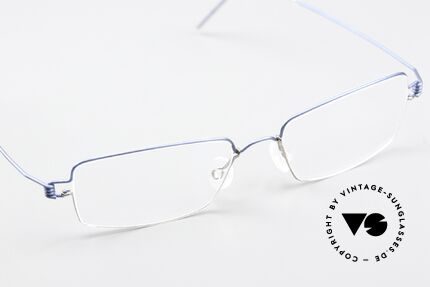 Lindberg Flemming Air Titan Rim Eckige Titaniumbrille Unisex, eleganter Rahmen ohne Schrauben, Nieten oder Lötungen, Passend für Herren und Damen