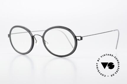 Lindberg Arthur Air Titan Rim Veredelte Air Titan Version, markant veredelte Air Titanium Version mit Azetat-Rand, Passend für Herren und Damen