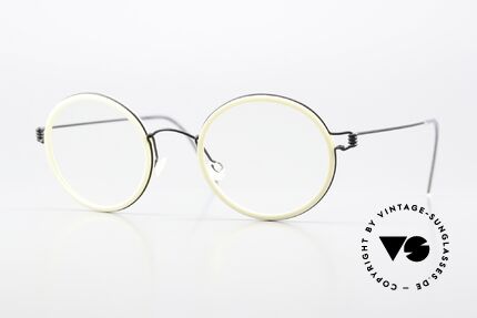 Lindberg Cameron 46 Air Titan Rim Titanbrille In Schwarz Weiss Details