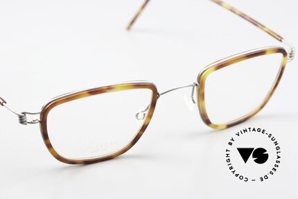 Lindberg Aiko Air Titan Rim Leichte Air Titanium Brille, ungetragenes Designerstück + orig. Lindberg Magnet-Etui, Passend für Herren und Damen
