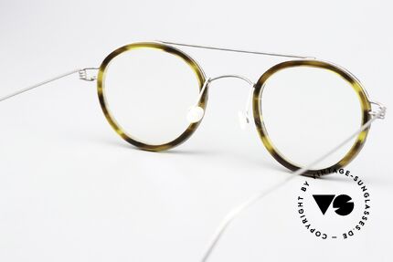 Lindberg Teitur 46 Air Titan Rim Markante Pantobrille Titan, die orig. Lindberg Demogläser sind beliebig austauschbar, Passend für Herren und Damen