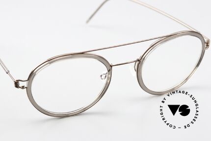 Lindberg Teitur 49 Air Titan Rim Leichte Runde Pantobrille, ungetragenes Designerstück mit orig. Lindberg Hart-Etui, Passend für Herren und Damen