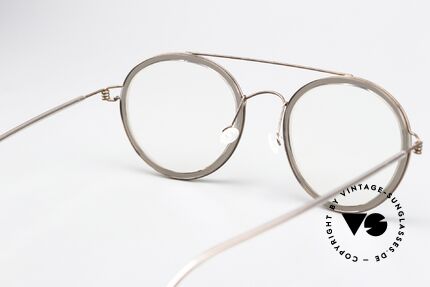 Lindberg Teitur 49 Air Titan Rim Leichte Runde Pantobrille, die orig. Lindberg Demogläser sind beliebig austauschbar, Passend für Herren und Damen