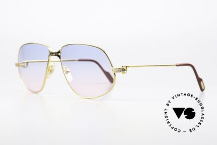 Cartier Panthere G.M. - XL Gläser Babyblau Pink Verlauf, wurde 1988 veröffentlicht und dann bis 1997 produziert, Passend für Herren
