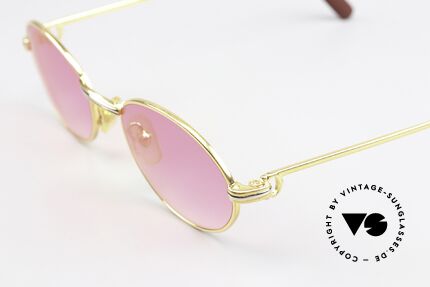 Cartier Saint Honore - S Sonnengläser Pink Verlauf, 22kt vergoldet mit neuen pink-Verlauf Sonnengläsern, Passend für Herren und Damen