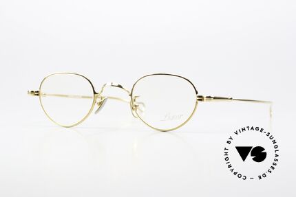 Lunor V 103 Zeitlose Brille Gelbgold Details