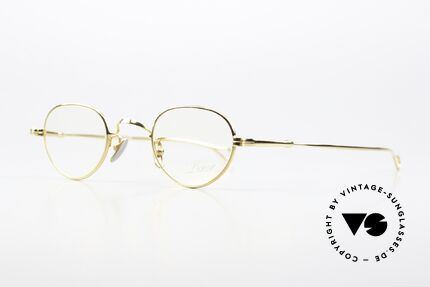 Lunor V 103 Zeitlose Brille Gelbgold, Modell V103: sehr elegante Fassung in Größe 40/23, Passend für Herren und Damen