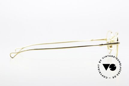 Lunor V 103 Zeitlose Brille Gelbgold, natürlich ungetragen (sehr leichte Titanium-Pads), Passend für Herren und Damen