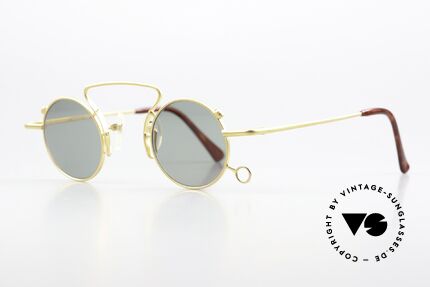 Kansai Yamamoto KY027E Crazy Rund 90er Sonnenbrille, dieses Modell steht an der Spitze des Brillensektors, Passend für Herren und Damen
