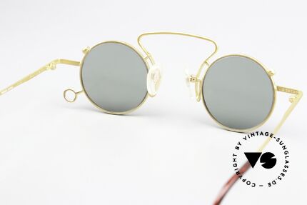 Kansai Yamamoto KY027E Crazy Rund 90er Sonnenbrille, die Fassung ist auch optisch verglasbar (zB Gleitsicht), Passend für Herren und Damen