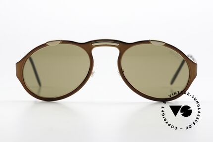 Bugatti 13169 Limited Luxus Vintage Sonnenbrille, limitierte Sonderedition mit Bugatti-Schriftzug auf Glas, Passend für Herren