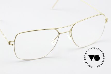 Lindberg Joshua Air Titan Rim Herrenbrille Eckig Aviator, Titan-Fassung kann natürlich beliebig verglast werden, Passend für Herren