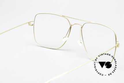 Lindberg Joshua Air Titan Rim Herrenbrille Eckig Aviator, Größe: large, Passend für Herren