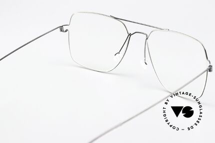 Lindberg Joshua Air Titan Rim Eckige Pilotenbrille Herren, Größe: large, Passend für Herren