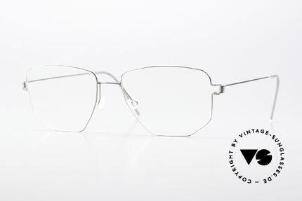 Lindberg Selim Air Titan Rim Eckige Brille Silber Unisex Details