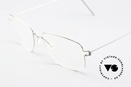 Lindberg Selim Air Titan Rim Eckige Brille Silber Unisex, hochwertig, stilvoll & innovativ = Prädikat "VINTAGE", Passend für Herren und Damen