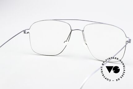 Lindberg Mikkel Air Titan Rim Herrenbrille Eckig Aviator, Größe: large, Passend für Herren
