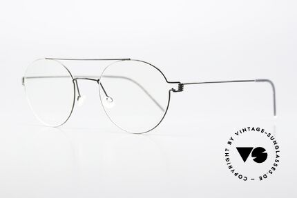 Lindberg Bruce 48 Air Titan Rim Feine Designerbrille Unisex, in (M) Größe 48-21, mit einer Bügellänge von 135mm, Passend für Herren und Damen