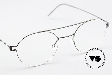Lindberg Bruce 48 Air Titan Rim Feine Designerbrille Unisex, Fassung kann beliebig (optisch / Sonne) verglast werden, Passend für Herren und Damen
