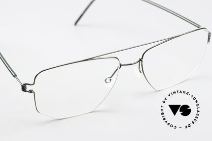 Lindberg Edwin Air Titan Rim Sehr Maskuline Brillenform, ungetragenes Einzelstück + orig. Lindberg Magnet-Etui, Passend für Herren