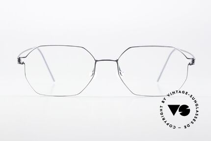 Lindberg Jeppe Air Titan Rim Eckige Brille In Matt Grau, Modell Jeppe in Größe 54-18, 145, col U16: matt grau, Passend für Herren und Damen