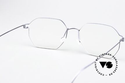 Lindberg Jeppe Air Titan Rim Eckige Brille In Matt Grau, Größe: medium, Passend für Herren und Damen