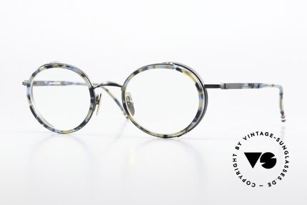 Thom Browne TBX813 Runde Fassung Navy Black Details
