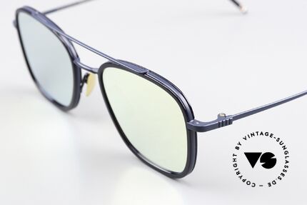 Thom Browne TBS800 Gold Verspiegelte Gläser, gold verspiegelte Sonnengläser; 100% UV Protection, Passend für Herren