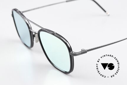 Thom Browne TBS800 Silber Verspiegelte Gläser, silber verspiegelte Sonnengläser; 100% UV Protection, Passend für Herren