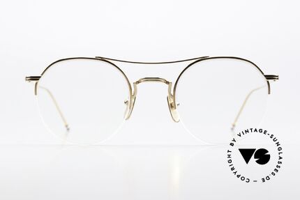 Thom Browne TB903 Nylor Titanium Fassung, halb rahmenlose Titanium-Fassung in Größe 49-23, Passend für Herren