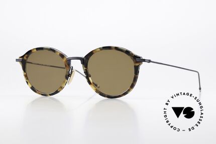 Thom Browne TBS908 Stilvolle Panto Sonnenbrille Details