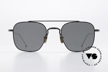 Thom Browne TBS907 Herrenbrille Schwarz Gold, Titanium-Sonnenbrille für Herren; Größe 50/22, 150, Passend für Herren