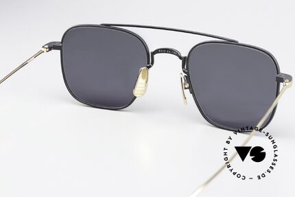 Thom Browne TBS907 Herrenbrille Schwarz Gold, ungetragenes Einzelstück mit Thom Browne Verpackung, Passend für Herren