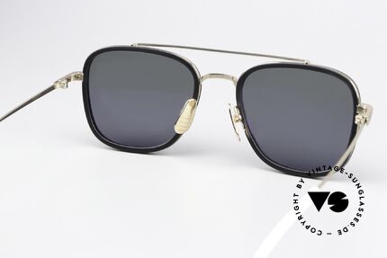 Thom Browne TBS800 Eckige Herrensonnenbrille, ungetragenes Einzelstück mit Thom Browne Verpackung, Passend für Herren