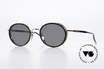 Thom Browne TBS813 Stilvolle Sonnenbrille Black Details
