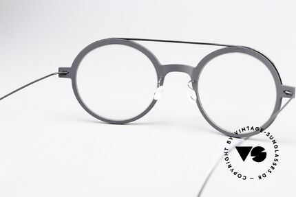 Lindberg 6543 50 NOW Schwarze Titaniumbrille, ungetragenes Designerstück mit original Lindberg Etui, Passend für Herren und Damen