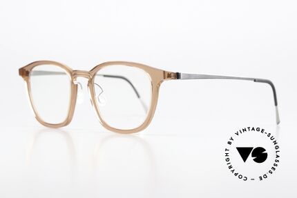 Lindberg 1047 Acetanium Designerbrille Rose Silber, grandiose Fassung aus Acetat & Titanium Kombination, Passend für Herren und Damen
