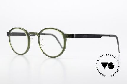 Lindberg 1014 48 Acetanium Pantobrille In Grün Grau, Musiker Sting trägt auch eine Lindberg Brille, M. 1014, Passend für Herren und Damen